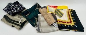 lot 107 image: Set of 8 Silk Scarves Including Anne Klein and Various Patterns