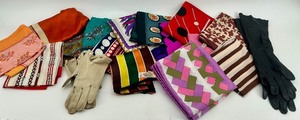 lot 108 image: Vintage Scarf and Glove Collection Including Ponte Lira and Simetex Italy