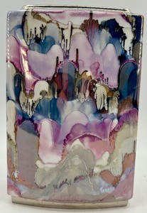 lot 115 image: Hand-Painted Seltmann Weiden Western Germany Square Porcelain Vase