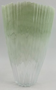 lot 128 image: Textured Glass Vase Made in Turkey