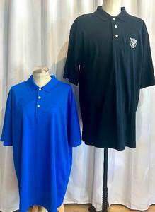 lot 141 image: Pair of XL Logo Polo Shirts - Raiders NFL Cutter & Buck and Jaguar Nike