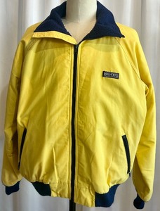 lot 146 image: Lands End XL Yellow Jacket with Sgt. Prestons Saloon & Eatery Logo