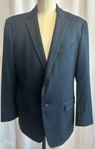 lot 153 image: Versace Mens Black Two-Button Blazer Made in Croatia