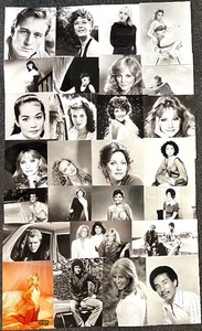 lot 209 image: Collection of 27 Vintage Celebrity and Model Headshot Photos Featuring Ted Shackelford, Smokey Robinson, Shelly Long, Constance McCashin and more