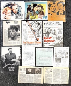 lot 220 image: Collection of Vintage Movie Lobby Cards, Press Photos, and Film Memorabilia FeaturingThe Petrified Forest and Fancy Pants and more