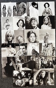 lot 222 image: Collection of 20 Classic Hollywood Celebrity Black-and-White Photo Prints of Britt Eland, Victoria Vetri, Burt Reynolds, Samuel L. Jackson, and others