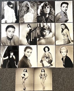 lot 236 image: Collection of 14 Vintage Celebrity Glamour Photos Including Joan Collins and Julie Christie and Suzanne Pleshette
