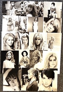 lot 240 image: Collection of 18 Vintage Black and White 1960s Glamour Actress Photographs