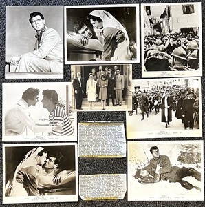 lot 243 image: Collection of 8 Vintage 1950s Movie Publicity Photos and Clippings - A Farewell to Arms & Hollywood Stars