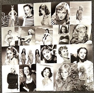 lot 247 image: Collection of 20 Vintage Glamour and Hollywood Actress Photos Featuring Anne Francis, Claudia Cardinale, Nina Foch, Anouk Aimee and more