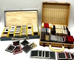 lot 338 image: Large Collection of Vintage 35mm Photo Slides with Cases