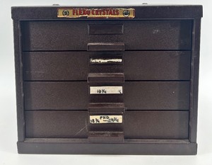 lot 350 image: Flexu Crystals GS Drawer Storage Cabinet by Simon Mach Co.