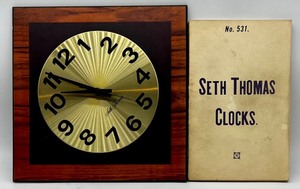 lot 358 image: Seth Thomas Wall Clock with Vintage Catalogue No. 531