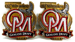 lot 399 image: Pair of 1991 Old Milwaukee Genuine Draft Beer Signs (Lighting Components Missing)