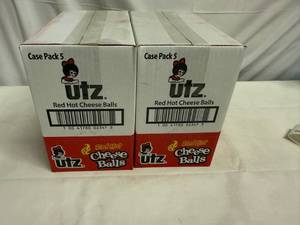lot 111 image: 2x 5pks Utz Red Hot Cheese Balls