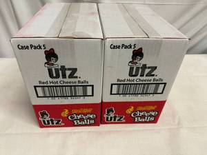 lot 113 image: 2x 5pks Utz Red Hot Cheese Balls
