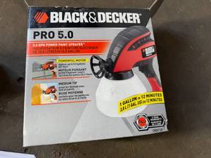 lot 28 image: Black & Decker Pro 5.0 Paint Spray-New