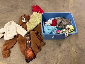 lot 48 image: Large Tote of Misc. Costumes, Christmas Dcor. Etc.