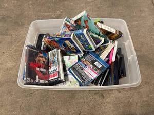 lot 52 image: Large Tote of Video Games, DVDs & VHS