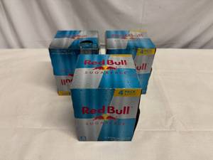 lot 59 image: 3x 8.4oz 4pk Redbull-Sugar Free