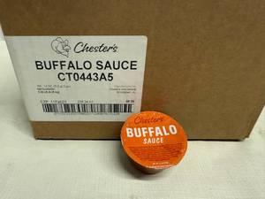 lot 88 image: 100x 1.5oz Chesters Buffalo Sauce