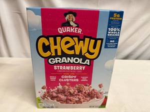 lot 89 image: 5x 13.6oz Chewy Granola Strawberry Crispy Clusters