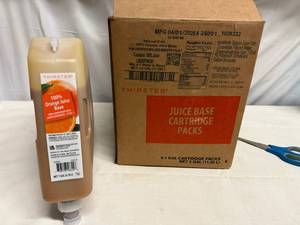 lot 93 image: 3x 1gal 100% Orange Juice Base Concentrate-Shelf Stable