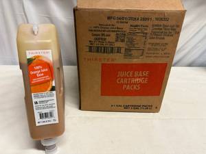 lot 94 image: 3x 1gal 100% Orange Juice Base Concentrate-Shelf Stable