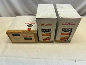 lot 308 image: 3x 12pkgs Land O Lakes-Carmel & Chocolate Cocoa Mix