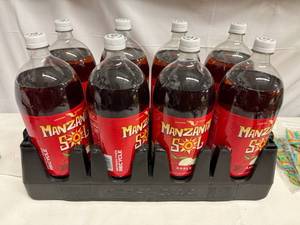 lot 264 image: 8x 2liter Manzanita Sol Apple Soda