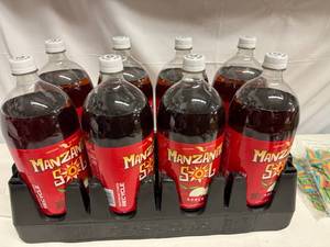 lot 267 image: 8x 2liter Manzanita Sol Apple Soda