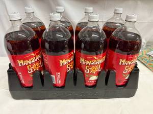 lot 269 image: 8x 2liter Manzanita Sol Apple Soda