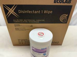 lot 164 image: 12x Ecolab Disinfectant 1 Wipe