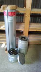 lot 515 image: Hearth and Home Insulated Venting (4pc). Loc I-1