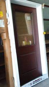 lot 427 image: Bayer Pre-hung Walnut 36 in. Exterior, RH.