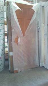 lot 432 image: Oak 36 in. 6 panel Door, LH.