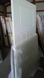 lot 434 image: Bayer Metal Exterior Door 36 in., LH.