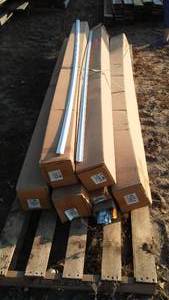 lot 113 image: 8ft Vinyl Retainers, Covers and Inside Comers.