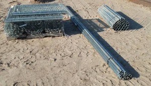 lot 122 image: Chain link, Gates, Poles Fence System.