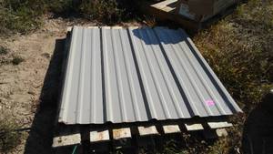 lot 144 image: Corrugated Metal Siding Sections(29) 3ft x 3ft.