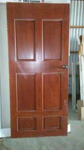 lot 458 image: Wood 6 Panel, 36 in. Door.