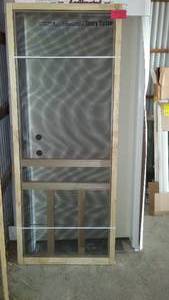 lot 460 image: Creekside 32 in. Wood framed Screen Door (2).