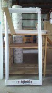 lot 465 image: Bayer White Clad Door Frame, 36 in. RH.