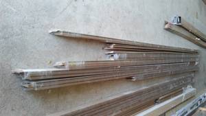 lot 819 image: Bayer Medium Tone Woodgrain Trim Moulding.