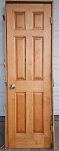 lot 468 image: Solid Wood Pre-Hung 24 in. 6-panel Door