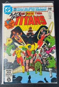 lot 27 image: New Teen Titans No. 1 Comic Book Signed by Marv Wolfman 1980
