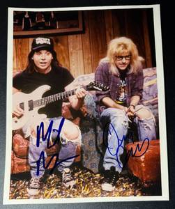 lot 42 image: Mike Myers and Dana Carey Signed Waynes World 8x10 Photo