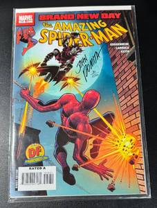 lot 15 image: Amazing Spider-Man #549 Dynamic Forces Exclusive Cover Signed by John Romita Sr.Limited Series Numbered 301500 With COA