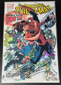 lot 47 image: The Amazing Spiderman #500 Comic Book Signed by J. Scott Campbell Limited Series Numbered 5931500