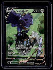 lot 28 image: Corvicknight V Silver Tempest TG18TG30 Pokemon Card
